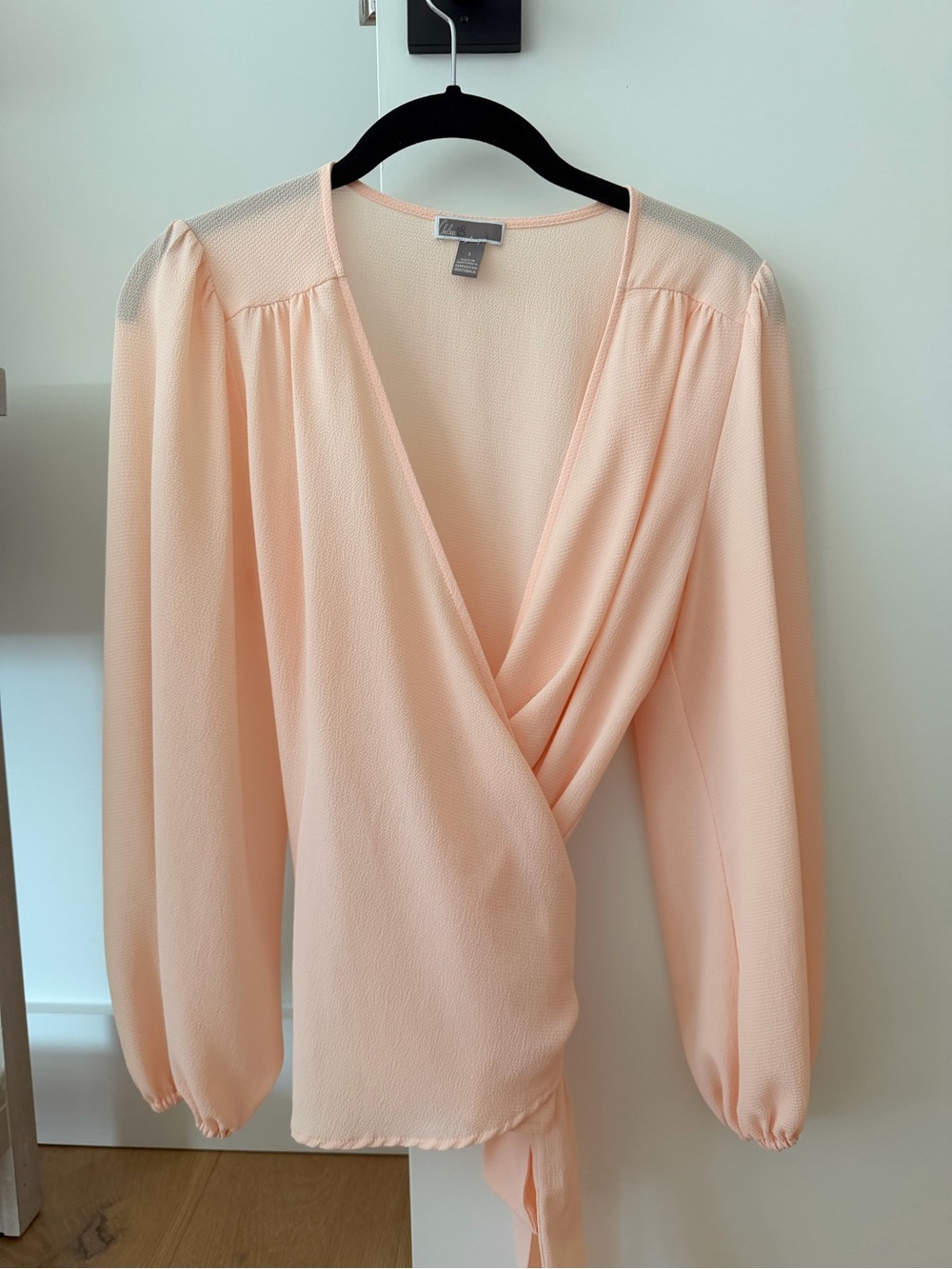 Chelsea 28 Blush Pink Wrap Blouse Womens S